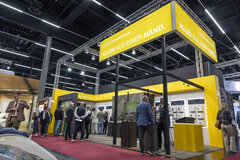 GAST 2026 Hotelausstattung: Schachermayer Stand in Gelb auf einer Messe